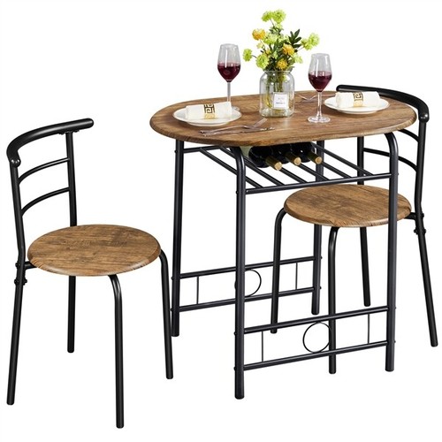 Modern round dining table - dining,